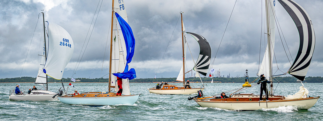 Classic Yachts under 30ft racing at Cowes Classics Week