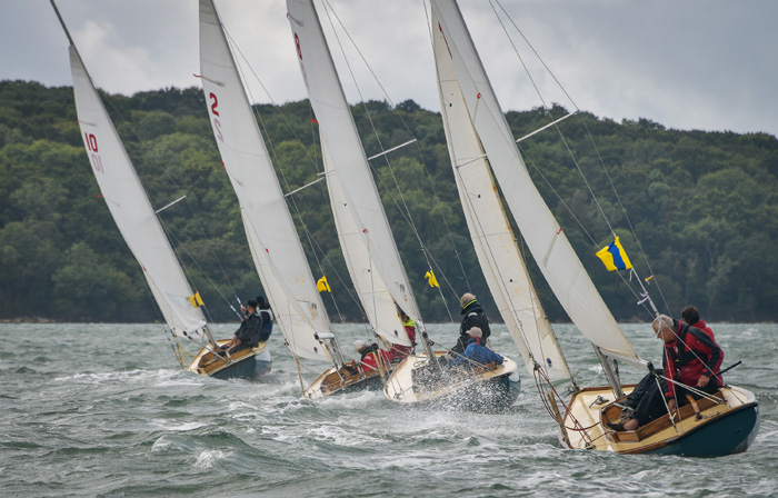 Close racing for the Bembridge One Designs
